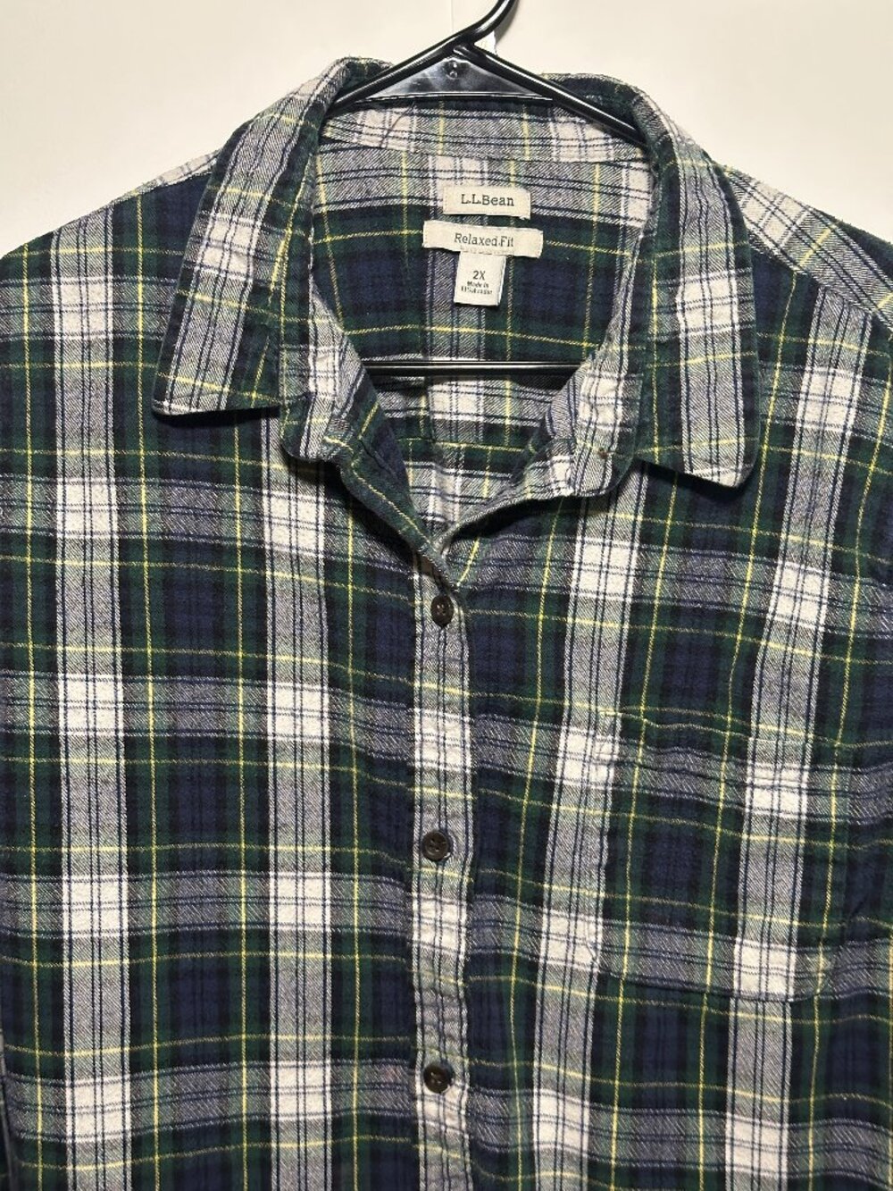 Women's Vintage L.L Bean Plaid Button up Size 2X